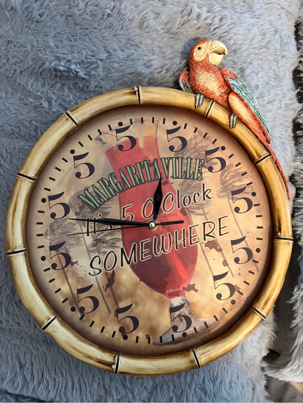 Vintage Margaritaville It’s o’clock somewhere wall clock